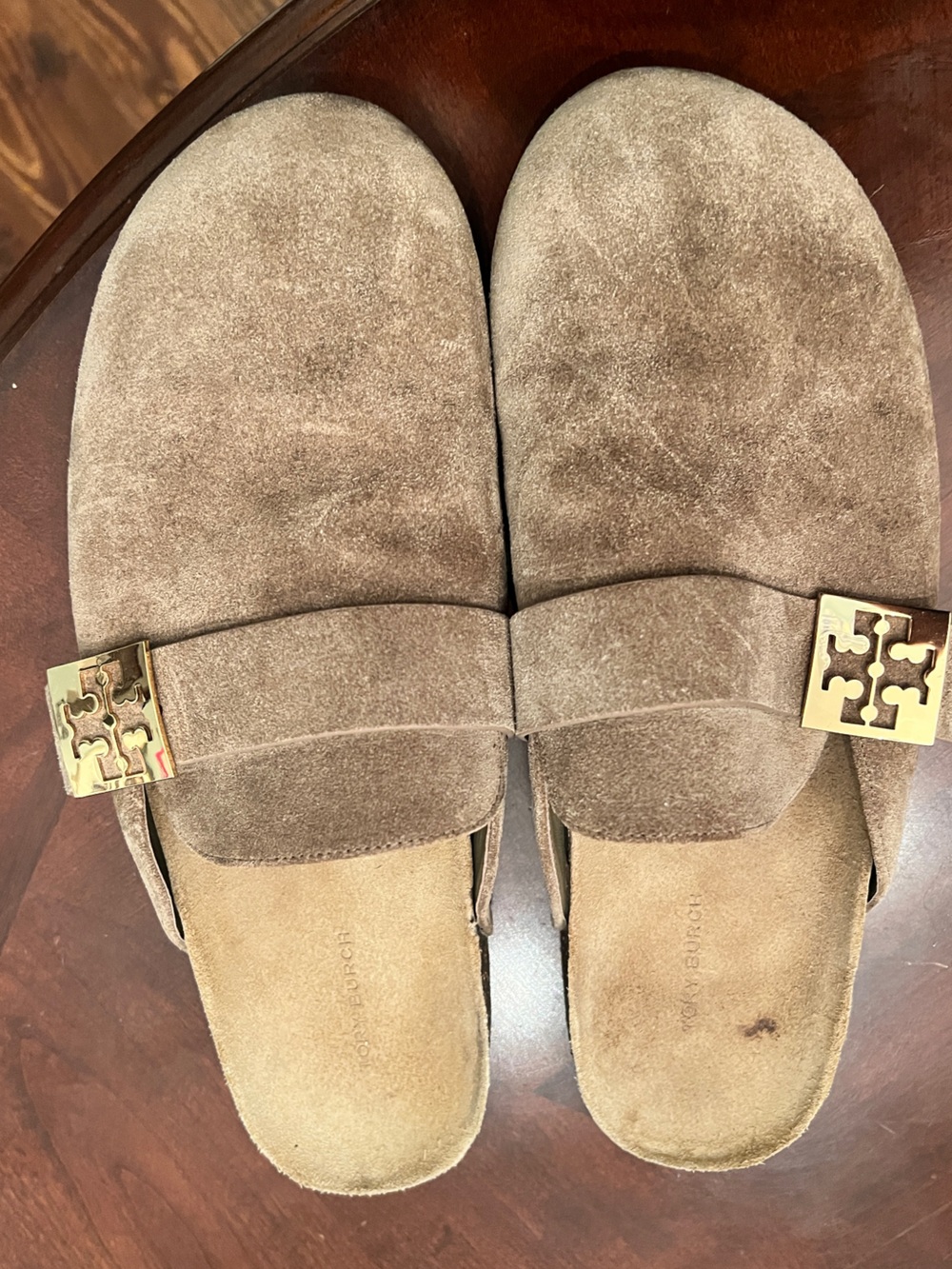 TORY BURCH Mellow Mule Suede Clogs Slip Ons - Picture 4 of 11